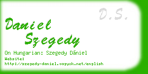 daniel szegedy business card